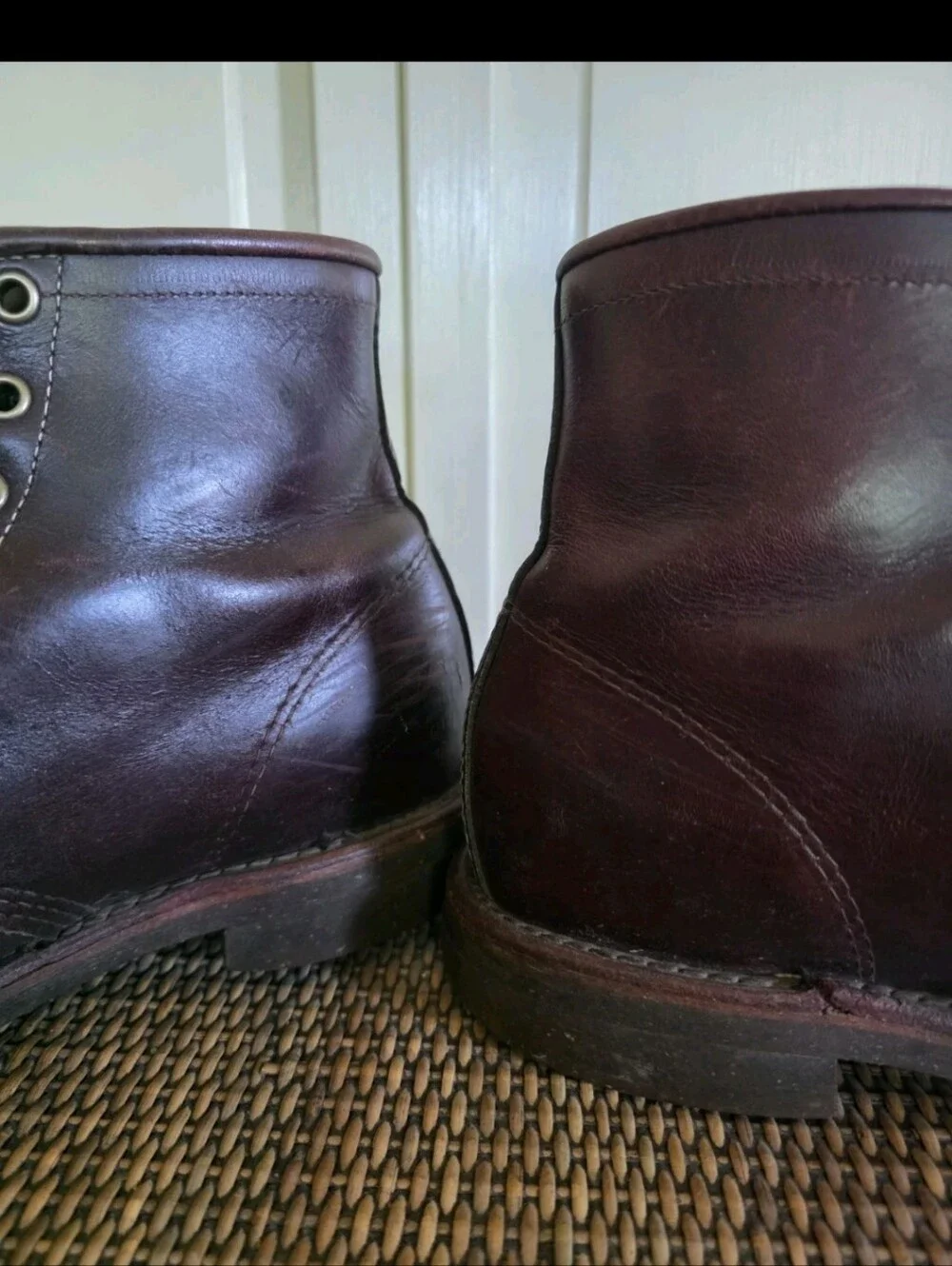 Mens Vintage Chippewa L.L. Bean Katahdin Leather Cordovan Boots Sz 9D